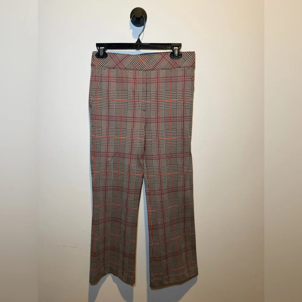 SPANX Red and‎ Black Plaid Trousers